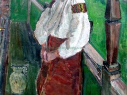 Ольга Плешкан (1898–1985) «Портрет дівчини» - artmuseum.org.ua